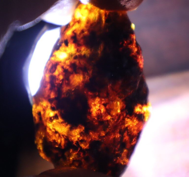 Exquisite Natural Dominican Translucent Sky Blue Amber Rough Specimen 49mm 14g – photo 8