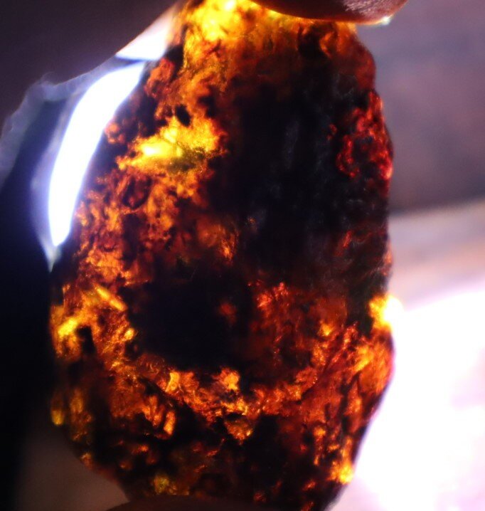 Exquisite Natural Dominican Translucent Sky Blue Amber Rough Specimen 49mm 14g – photo 9